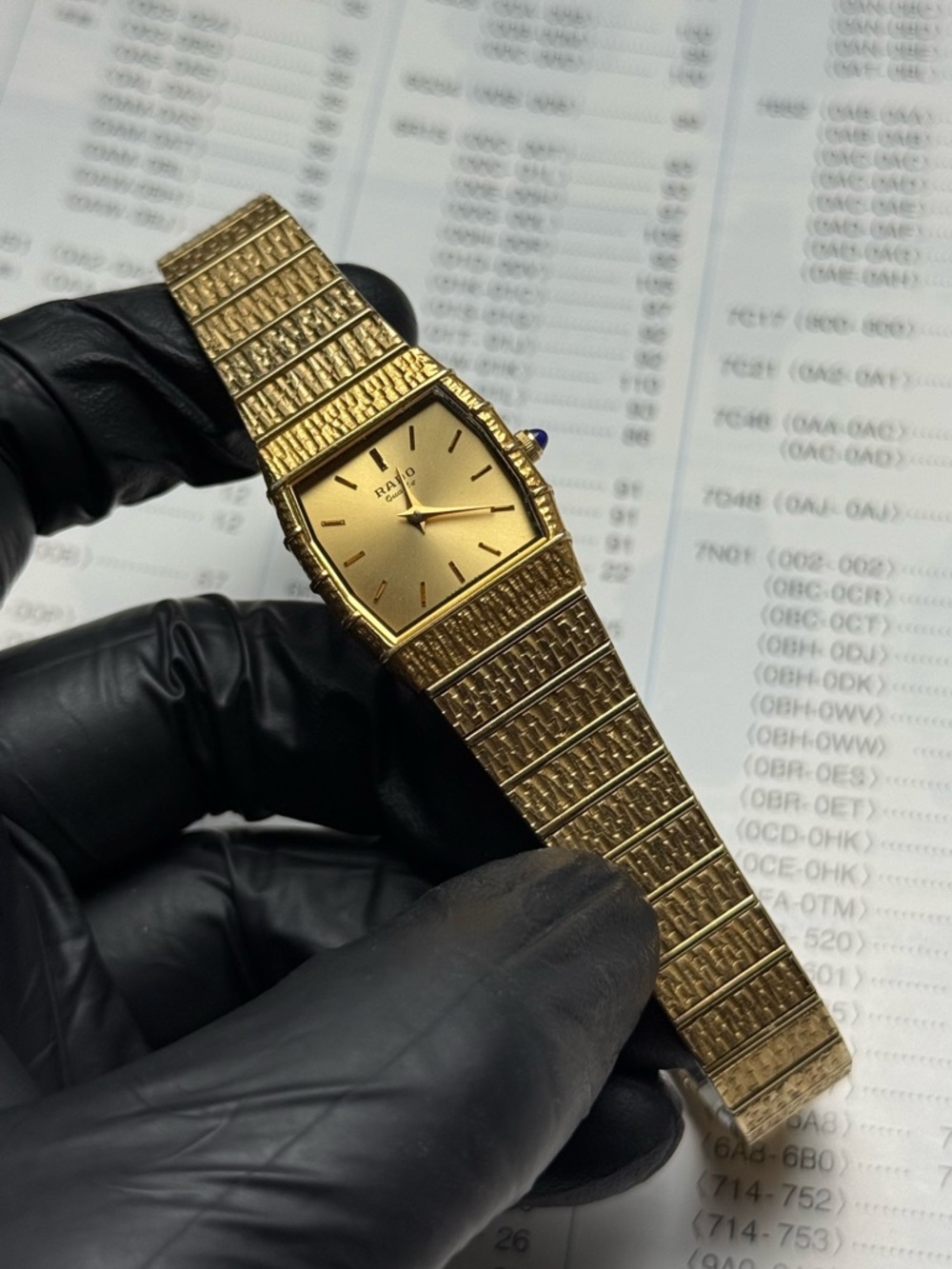 Vintage 1980s Rado Quartz 133.9021.2, Women’s Watch, Bark Finish Case